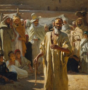 De slangenbezweerder door Alphonse Etienne Dinet